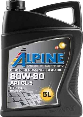 

Трансмиссионное масло Alpine Gear Oil 80W90 GL-5 5л [0100702], Трансмиссионное масло Alpine Gear Oil 80W90 GL-5 5л 0100702