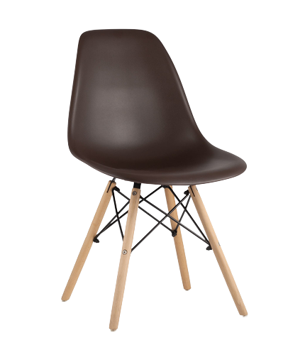 

Стул Stool Group DSW x4 коричневый [8056PP BROWN X4], Стул Stool Group DSW x4 8056PP BROWN X4 коричневый