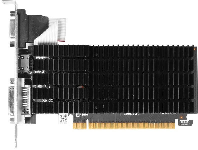 

Видеокарта KFA2 PCIE16 GT710 2GB GDDR3 GT 710 2G D3H [71GPF4HI00GK], Видеокарта KFA2 Geforce GT 710 Passive 2GB DDR3 71GPF4HI00GK