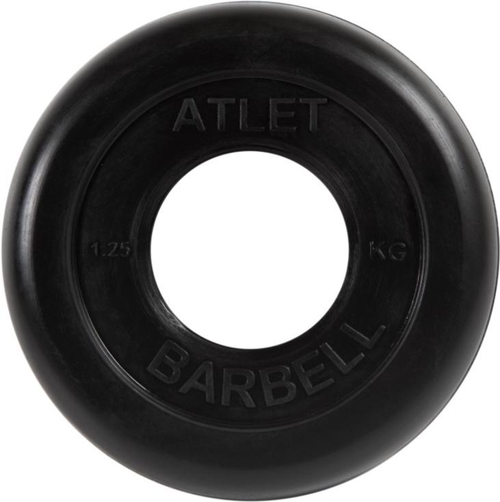 

Диск для штанги MB Barbell обрезиненный d 51 мм 1,25 кг Atlet черный [СГ000001045], обрезиненный d 51 мм 1,25 кг Atlet
