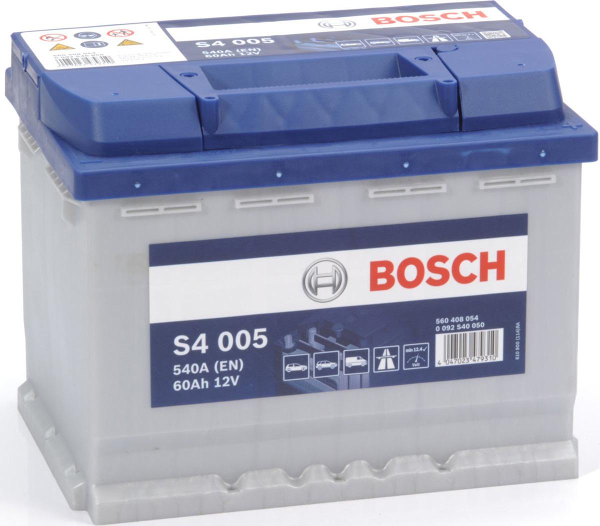 

Автомобильный аккумулятор Bosch S4 005 560 408 054 / 0092S40050 (60 А/ч), Аккумулятор Bosch S4 005 560408054 60 А/ч 0092S40050