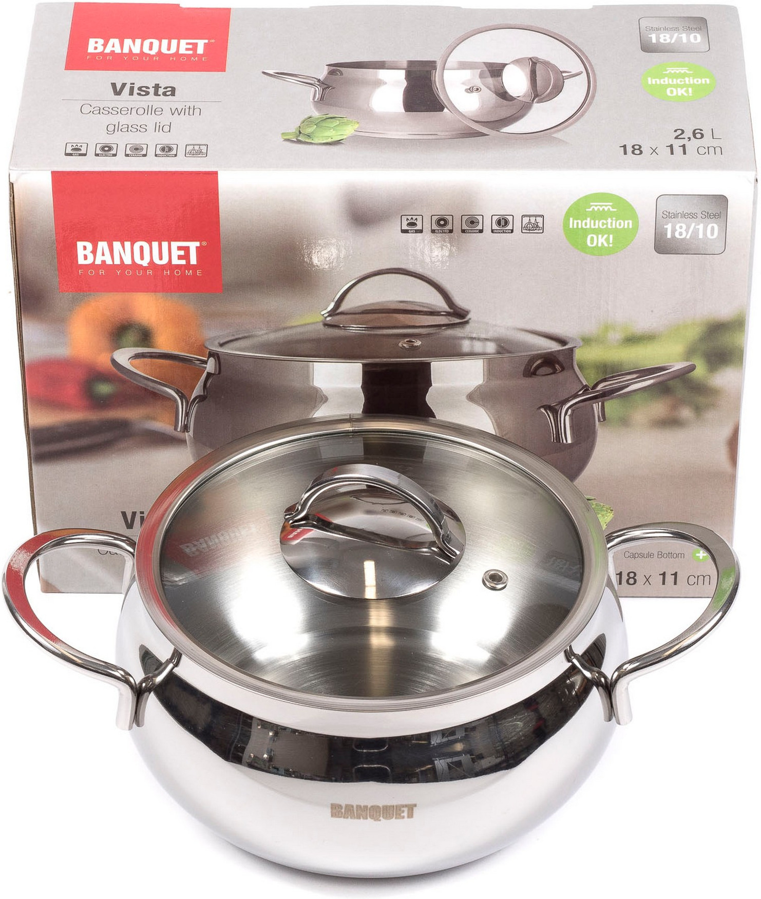 

Кастрюля Banquet Vista 2,6 л (48727155)