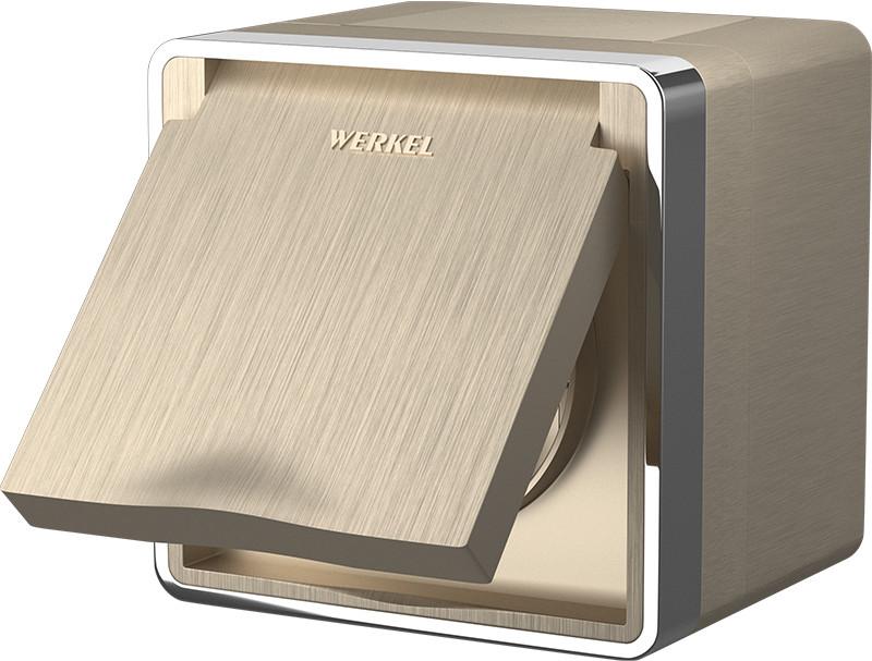 

Розетка Werkel Gallant WL15-02-04 шампань рифленый, Gallant WL15-02-04