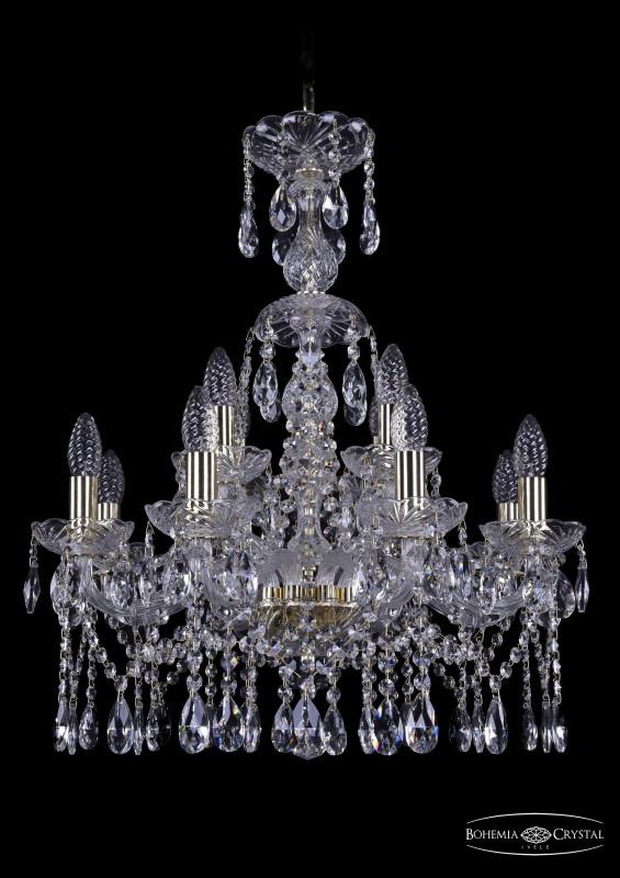 

Подвесная люстра Bohemia Ivele Crystal 1413/8+4/200/XL-66/G
