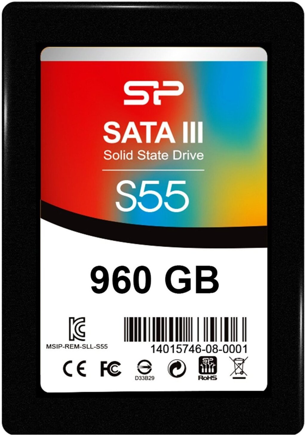 

SSD Silicon-Power Slim S55 960GB SP960GBSS3S55S25, SSD диск Silicon-Power Slim S55 960GB SP960GBSS3S55S25