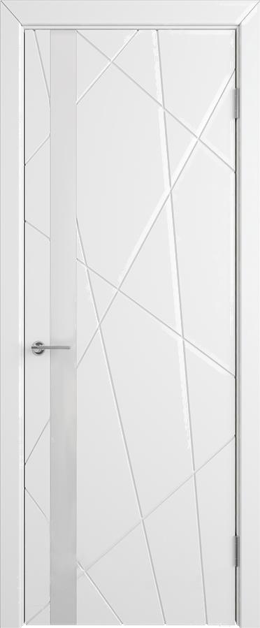 

Межкомнатная дверь Юркас Colorit К5 ДО 60x200 белая эмаль/Lacobel белый, Colorit К5 ДО 60x200