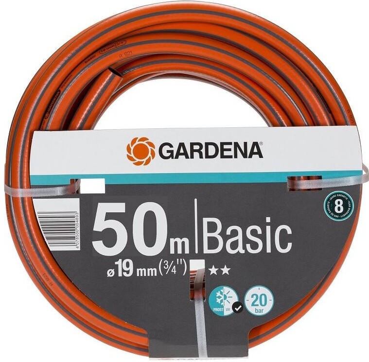 

Поливочный шланг Gardena Basic 3/4, Поливочный шланг Gardena Basic 3/4 50м 18144-29.000.00 оранжевый/серый