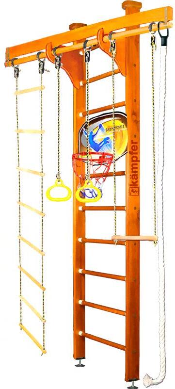 

Детский спортивный комплекс Kampfer Wooden Ladder Ceiling Basketball Shield 3 м классический, Спортивный комплекс Kampfer Wooden Ladder Ceiling Basketball Shield (3м) классический