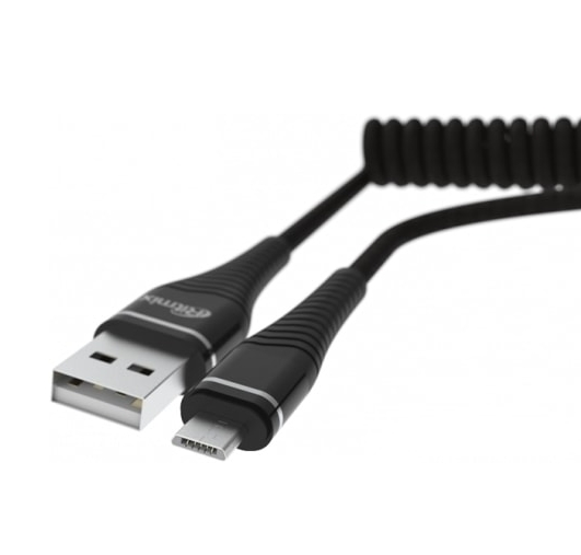 

Кабель для компьютера Ritmix Black Spring USB-MicroUSB пружинный 1м [RCC-414], Black Spring USB-MicroUSB пружинный 1м