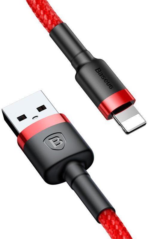 

Кабель для компьютера Baseus CALKLF-C09, Кабель Baseus CALKLF-C09 Cafule Cable USB to Lightning 1.5A, нейлоновая оплётка, 2m Red+Red Baseus Cafule Cable USB For lightning 1.5A 2M Red+Red (CALKLF-C09)
