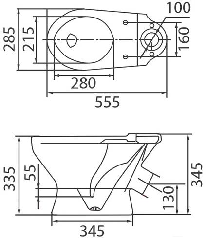 

Унитаз Colombo Бемби S10320000, Бемби S10320000