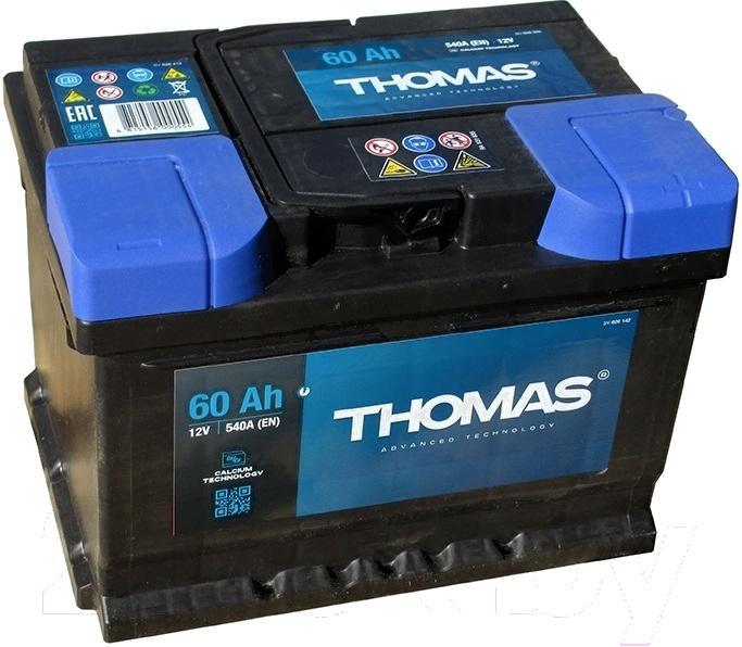 

Автомобильный аккумулятор THOMAS Низкий R+ (60 А/ч), Низкий R+ 60 А/ч