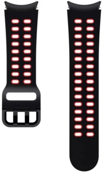 

Ремешок для часов Samsung Extreme Sport Band [ET-SXR86SBEGRU], Ремешок Samsung Extreme Sports для Samsung Galaxy Watch4 (20 мм, S/M, черный)