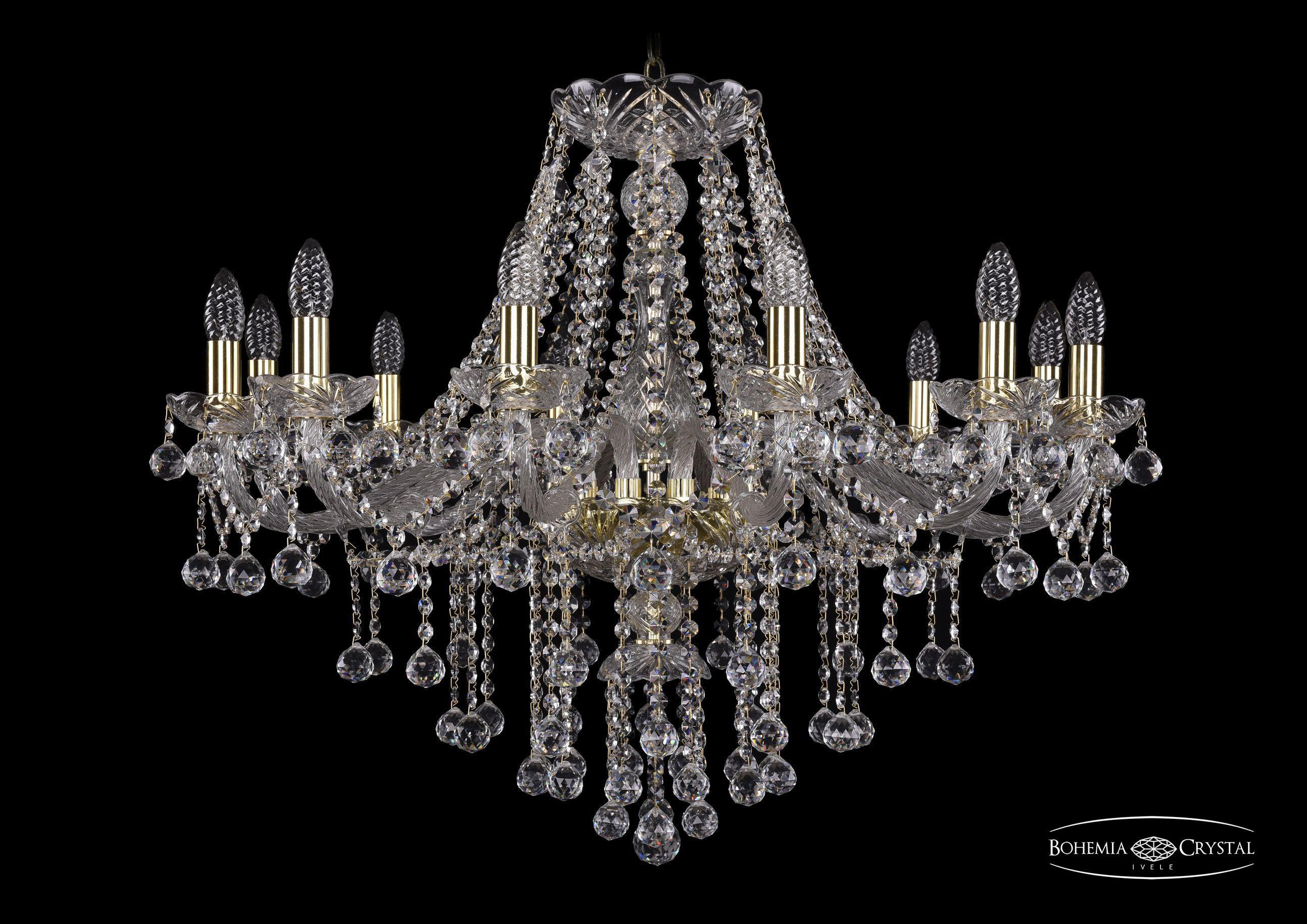 

Подвесная люстра Bohemia Ivele Crystal 1415/12/300/G/Balls