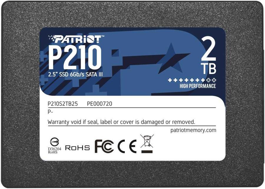 

SSD диск Patriot 2.0Tb P210 [P210S2TB25], SSD диск Patriot 2.0Tb P210 P210S2TB25