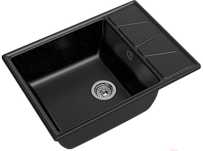 

Кухонная мойка GranFest GF-V-680L (черный)