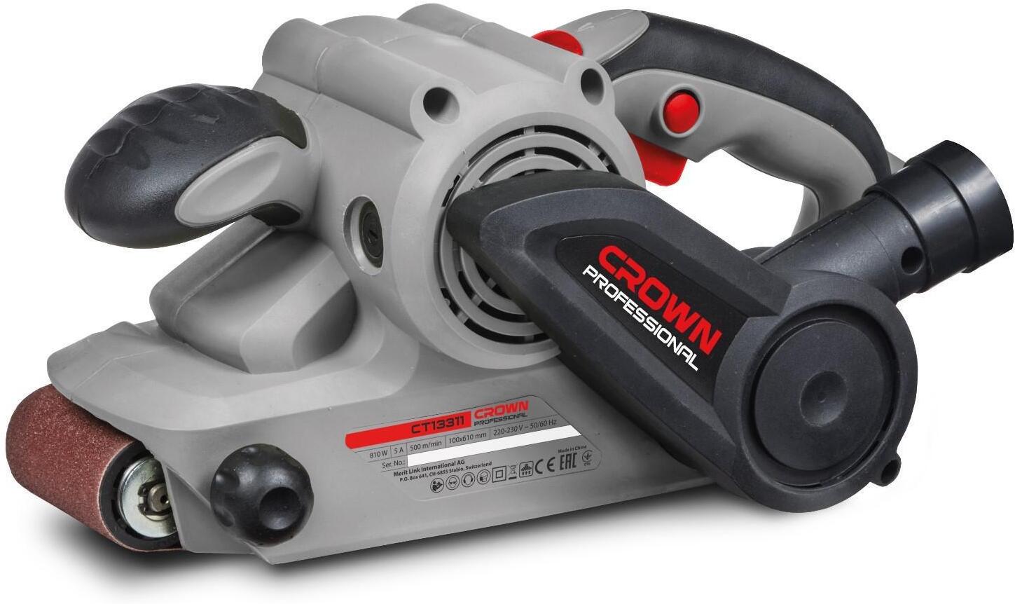 

Ленточная шлифмашина Crown Professional [CT13311], Шлифмашина Crown Professional CT13311