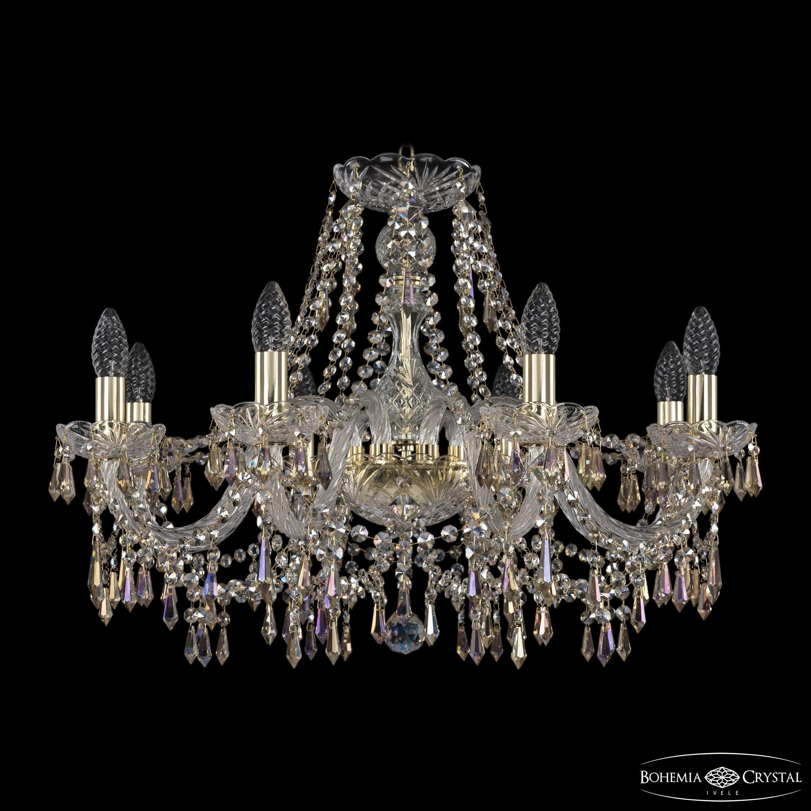 

Подвесная люстра Bohemia Ivele Crystal 1403/8/240 G R801