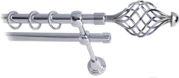 

Карниз Lm Decor Вираж 098 2р гладкий 25/16мм 3.2м хром, Вираж 098 2р гладкий 25/16мм 3.2м