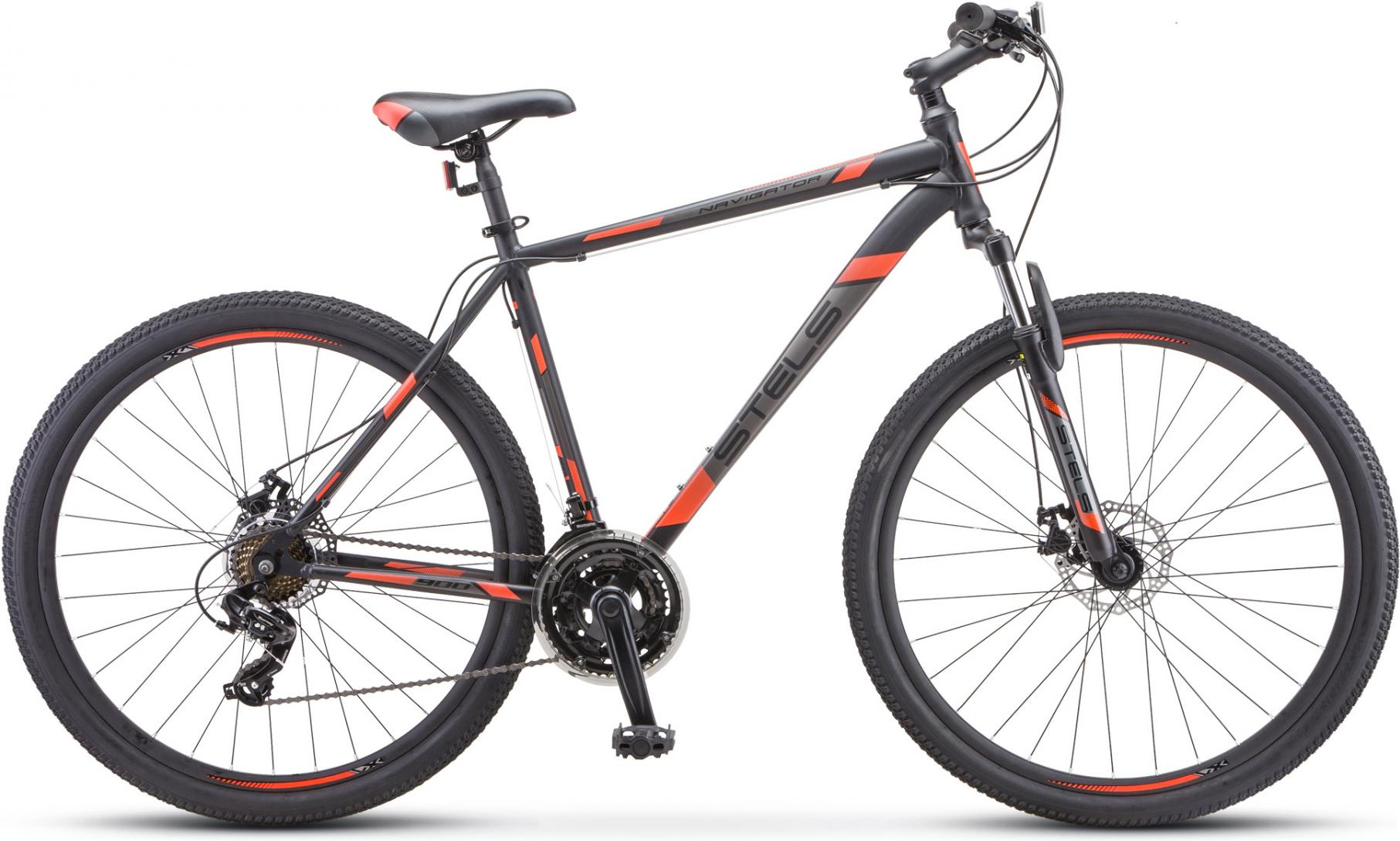

Велосипед Stels Navigator-900 MD 29" F010 рама 17.5 дюймов черный/красный [LU092628,LU080684], Navigator-900 MD 29" F010 17.5"