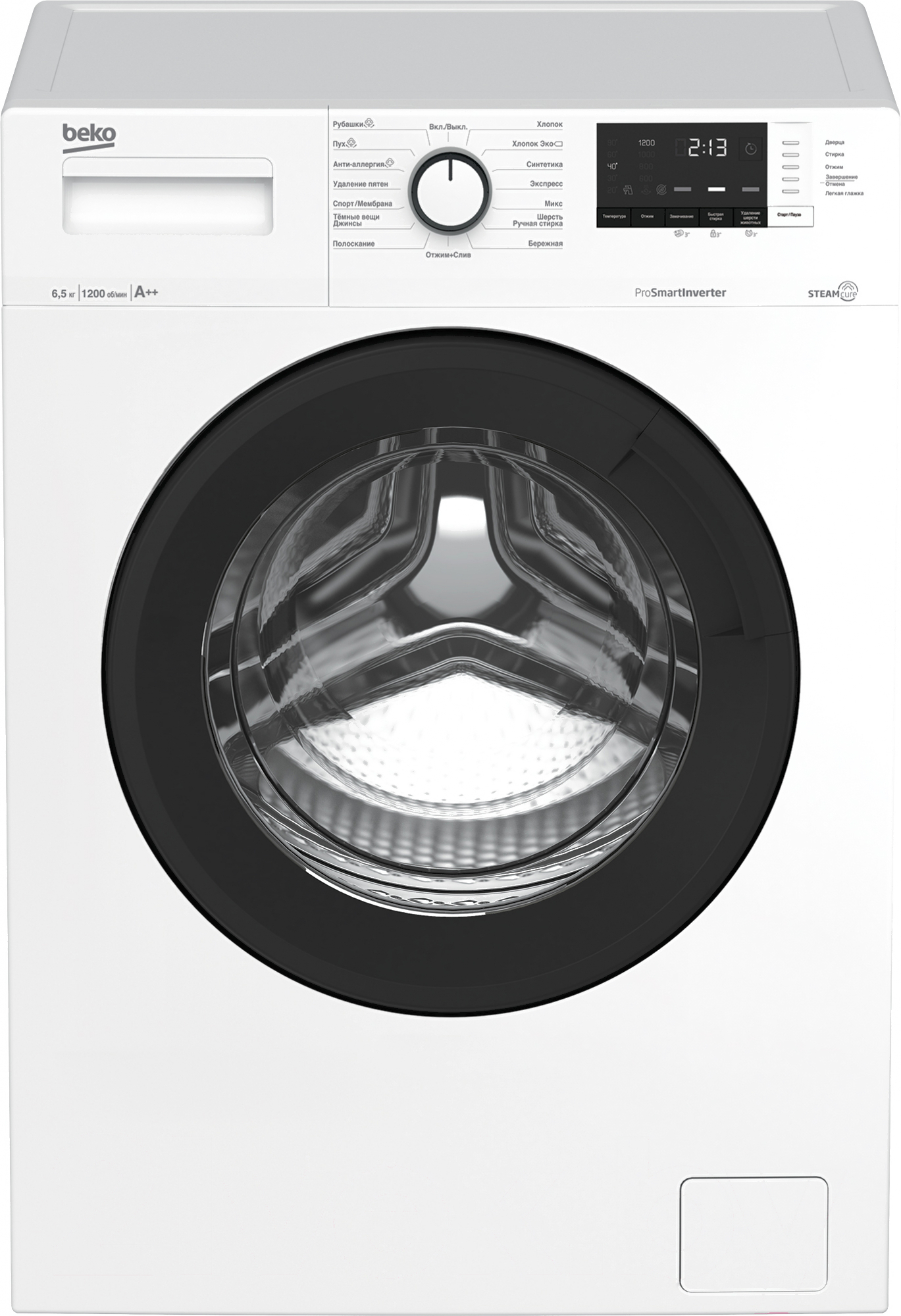 

Стиральная машина Beko WSRE6H612ZAWI белый