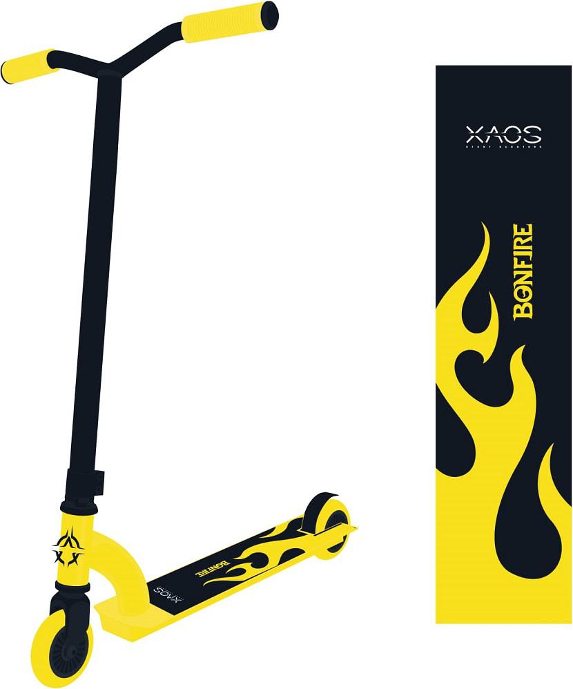 

Самокат Xaos Bonfire 100 мм Yellow [УТ-00018559], Самокат Xaos Bonfire 100 мм УТ-00018559 Yellow