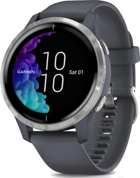 

Умные часы Garmin Venu синий гранит/серебристый, Venu