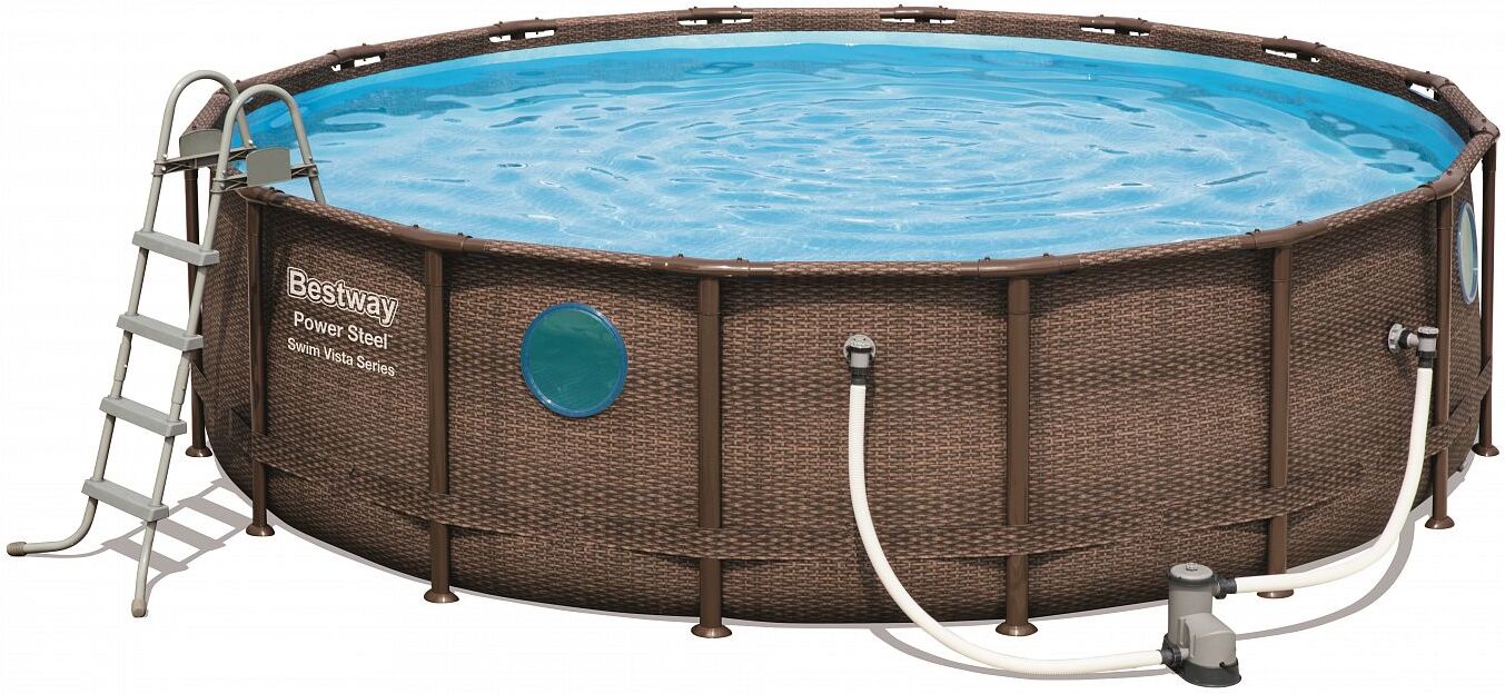 

Каркасный бассейн Bestway Power Steel Swim Vista 56725 (488x122, с фильтр-насосом и лестницей), Каркасный бассейн Bestway Power Steel Swim Vista (488x122, с фильтр-насосом и лестницей) 56725