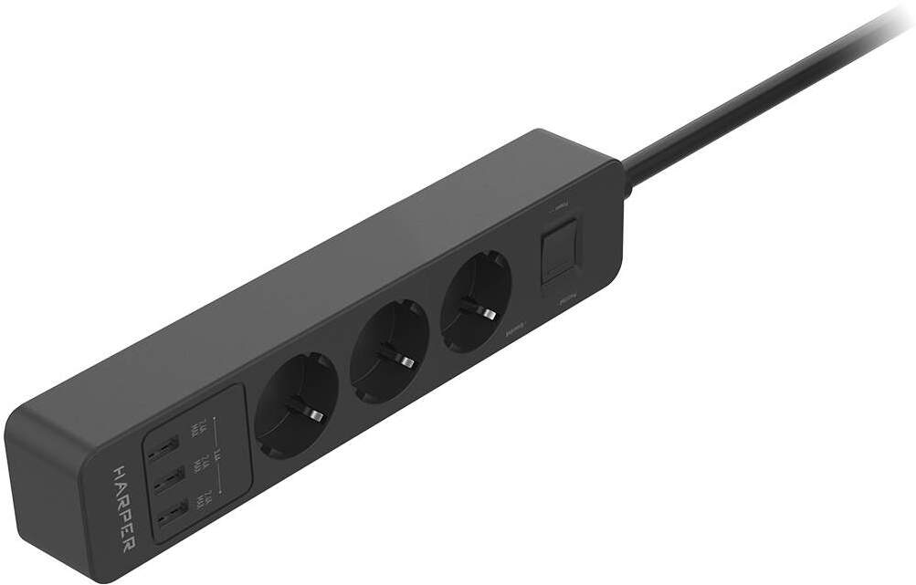 

Сетевой фильтр Harper UCH-360 Black