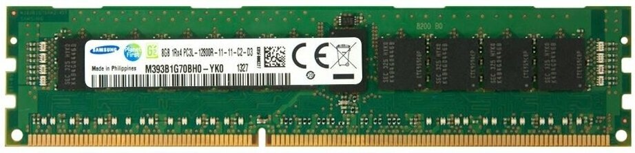 

Оперативная память Samsung DDR3 8GB RDIMM 1600 1.35V [M393B1G70BH0-YK0], Оперативная память Samsung DDR3 8GB RDIMM 1600 1.35V M393B1G70BH0-YK0