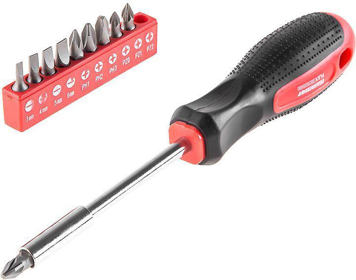 

Набор отверток Hammer 601-036 (11 предметов), Flex 601-036 с набором бит 11шт