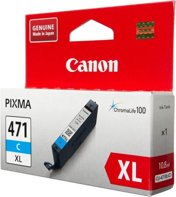 

Картридж для принтера Canon CLI-471C XL, Картридж Canon CLI-471C XL