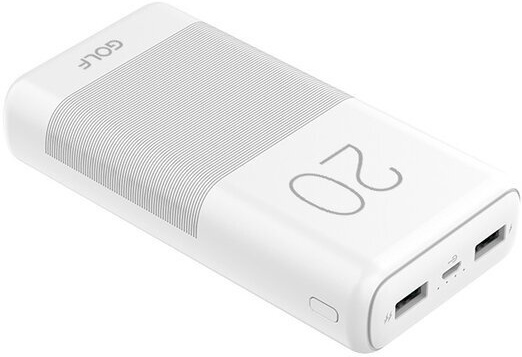 

Портативное зарядное устройство GOLF G81 20000 mAh (белый)