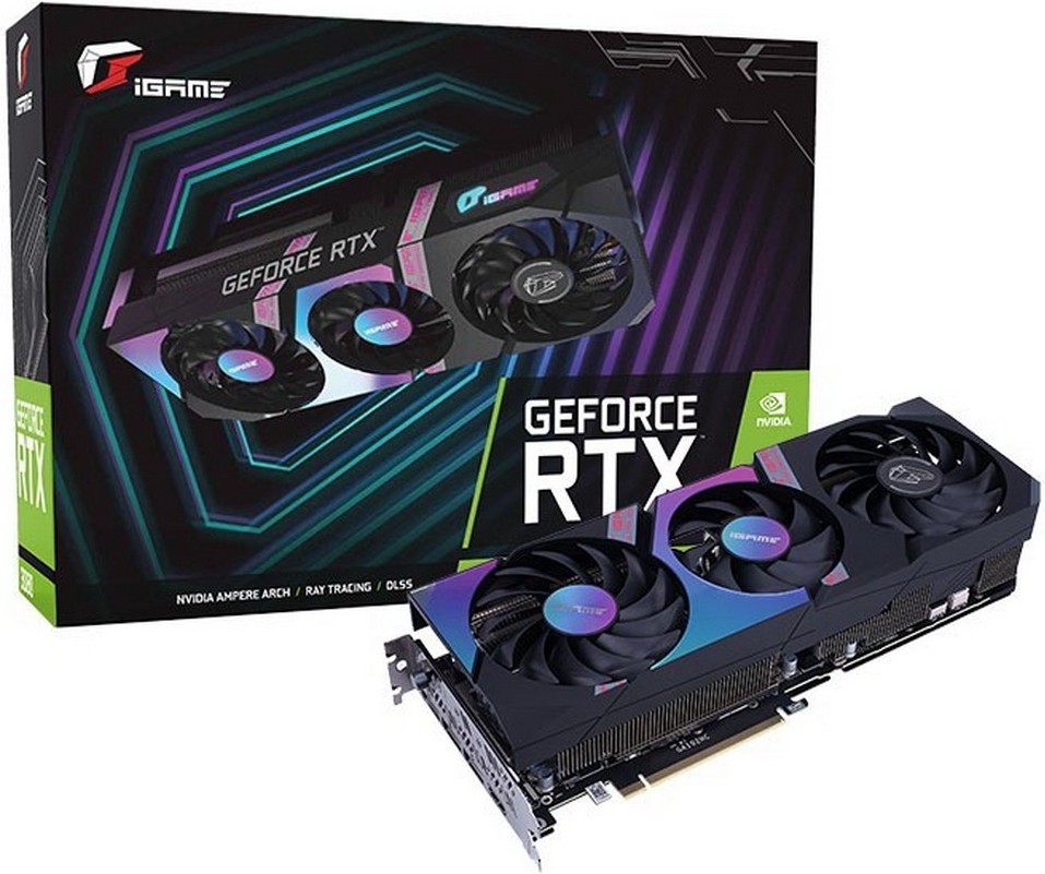 

Видеокарта Colorful iGame GeForce RTX 3070 Ultra W OC LHR-V