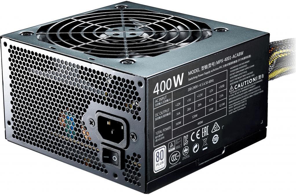 

Блок питания Cooler Master MasterWatt Lite 400W [MPX-4001-ACABW-EU], MasterWatt Lite 400W