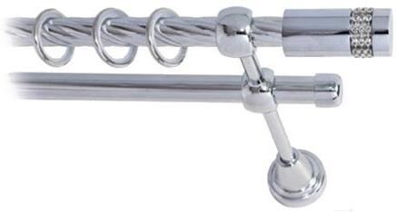 

Карниз Lm Decor Имидж 116 2р витой 2.8м хром, Карниз Lm Decor Имидж 116 2р витой 16мм 2.8м хром