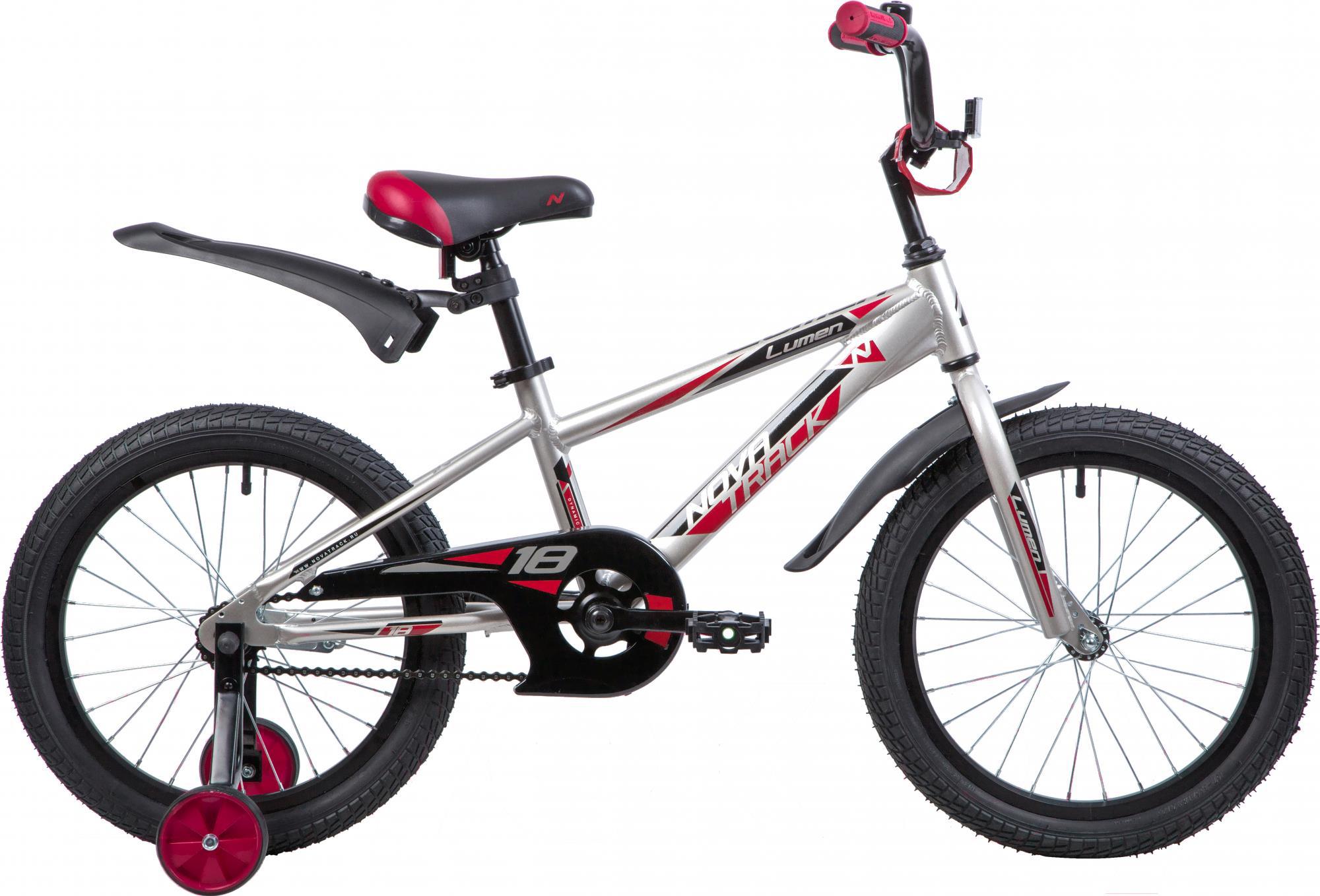 

Велосипед детский Novatrack Lumen 18'' серебристый [185ALUMEN.BN9], Lumen 18"