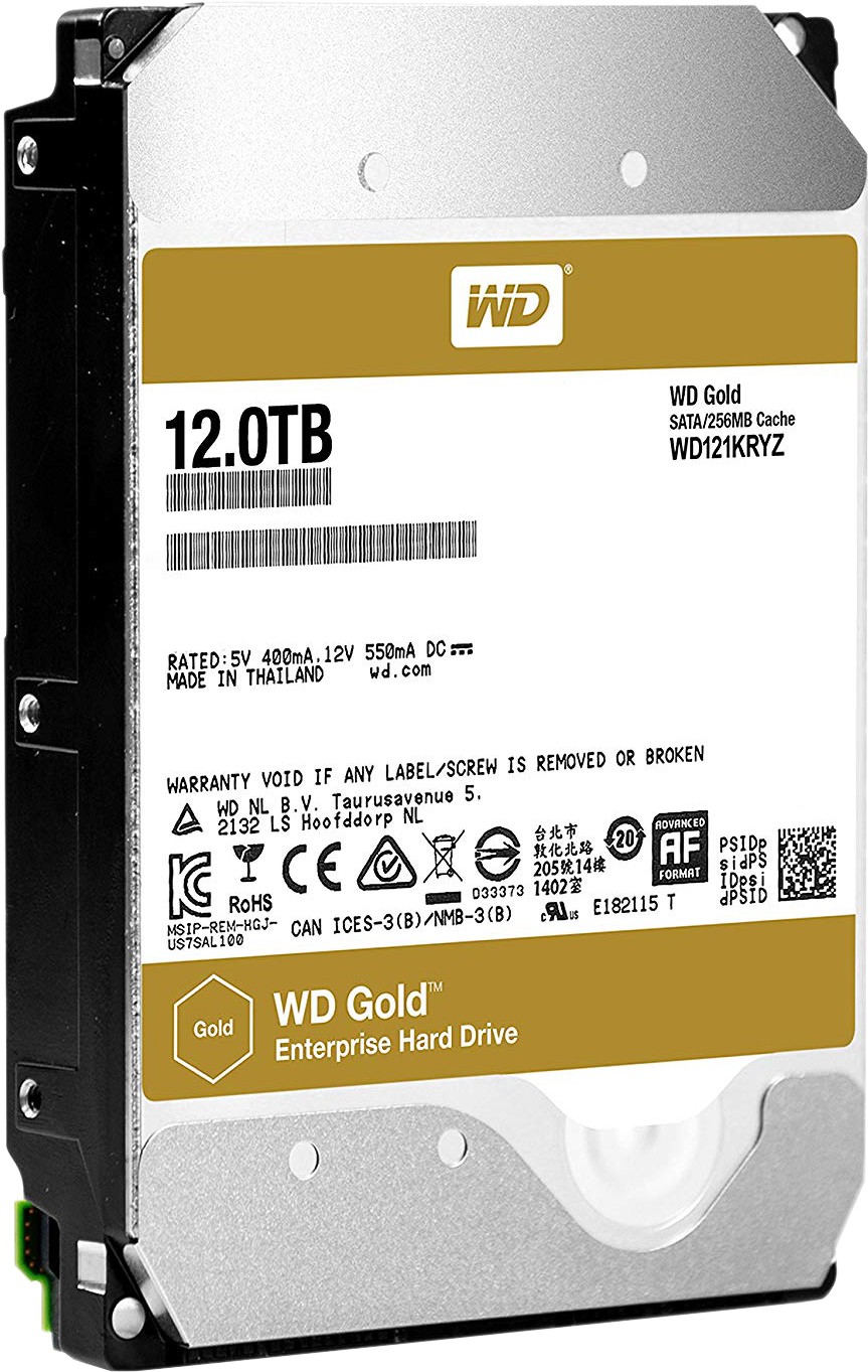 

Жесткий диск WD Gold 12TB WD121KRYZ