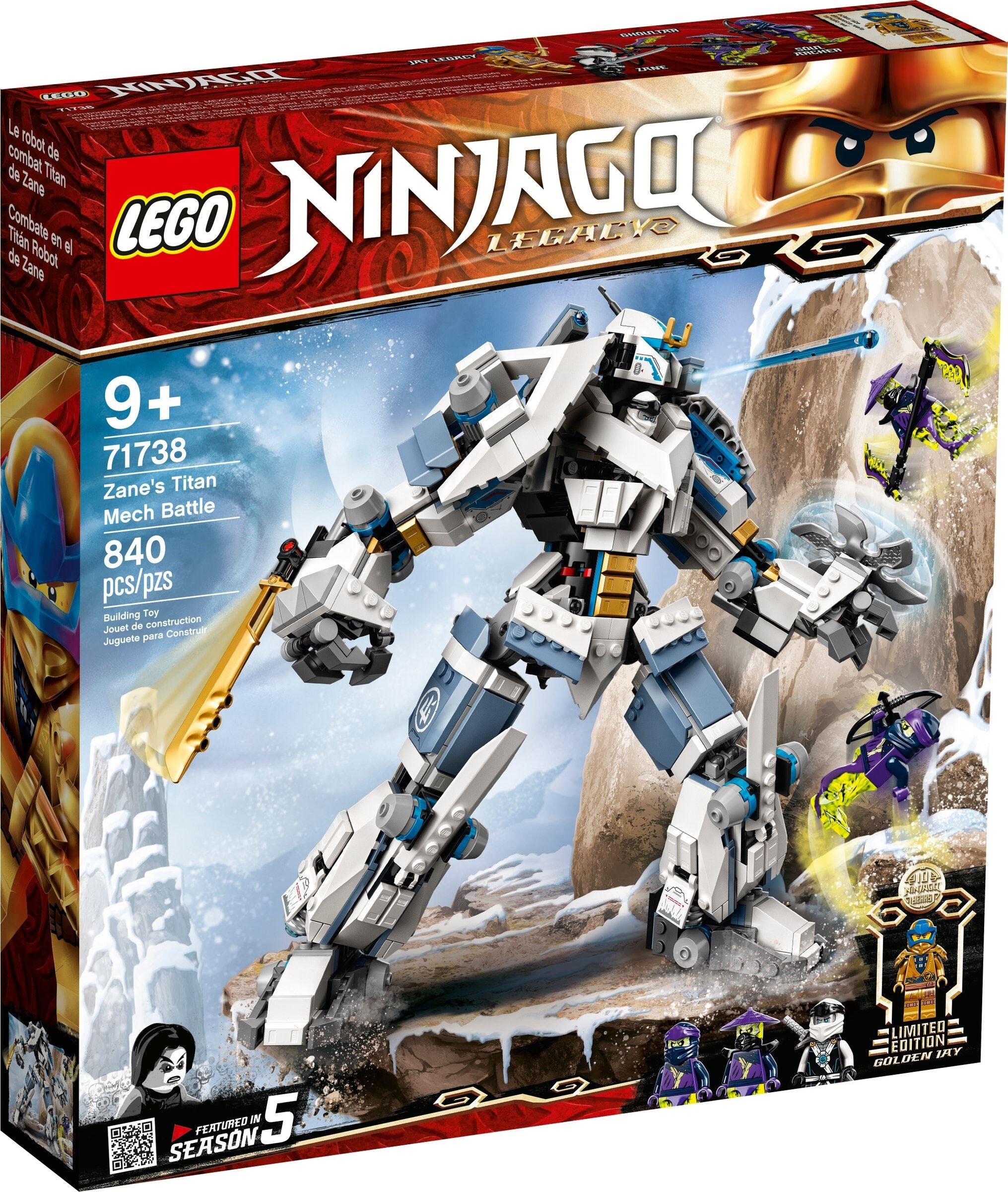 

Конструктор LEGO Ninjago Legacy Битва с роботом Зейна [71738], Конструктор LEGO Ninjago Legacy Битва с роботом Зейна 71738