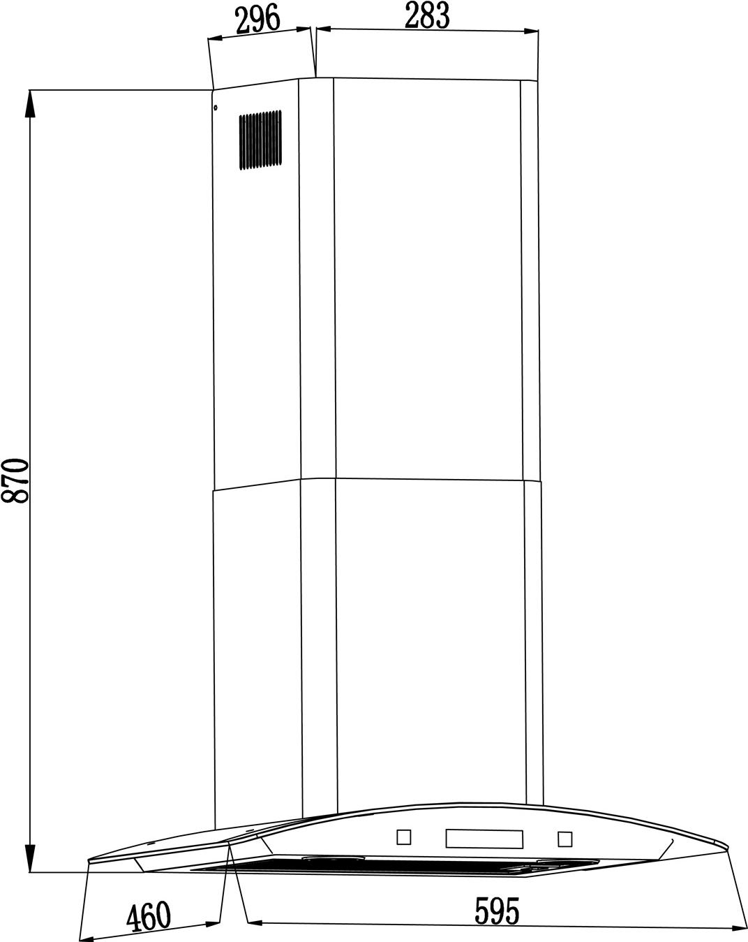

Вытяжка Backer QD60E-MC White, Кухонная вытяжка Backer QD60E-MC White