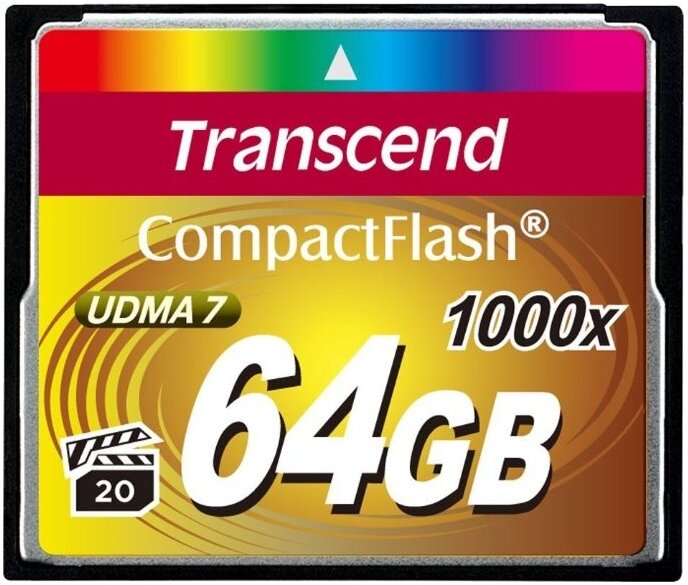 

Карта памяти Transcend 1000x CompactFlash Ultimate 64GB (TS64GCF1000), Карта памяти Transcend 1000x CompactFlash Ultimate 64GB TS64GCF1000