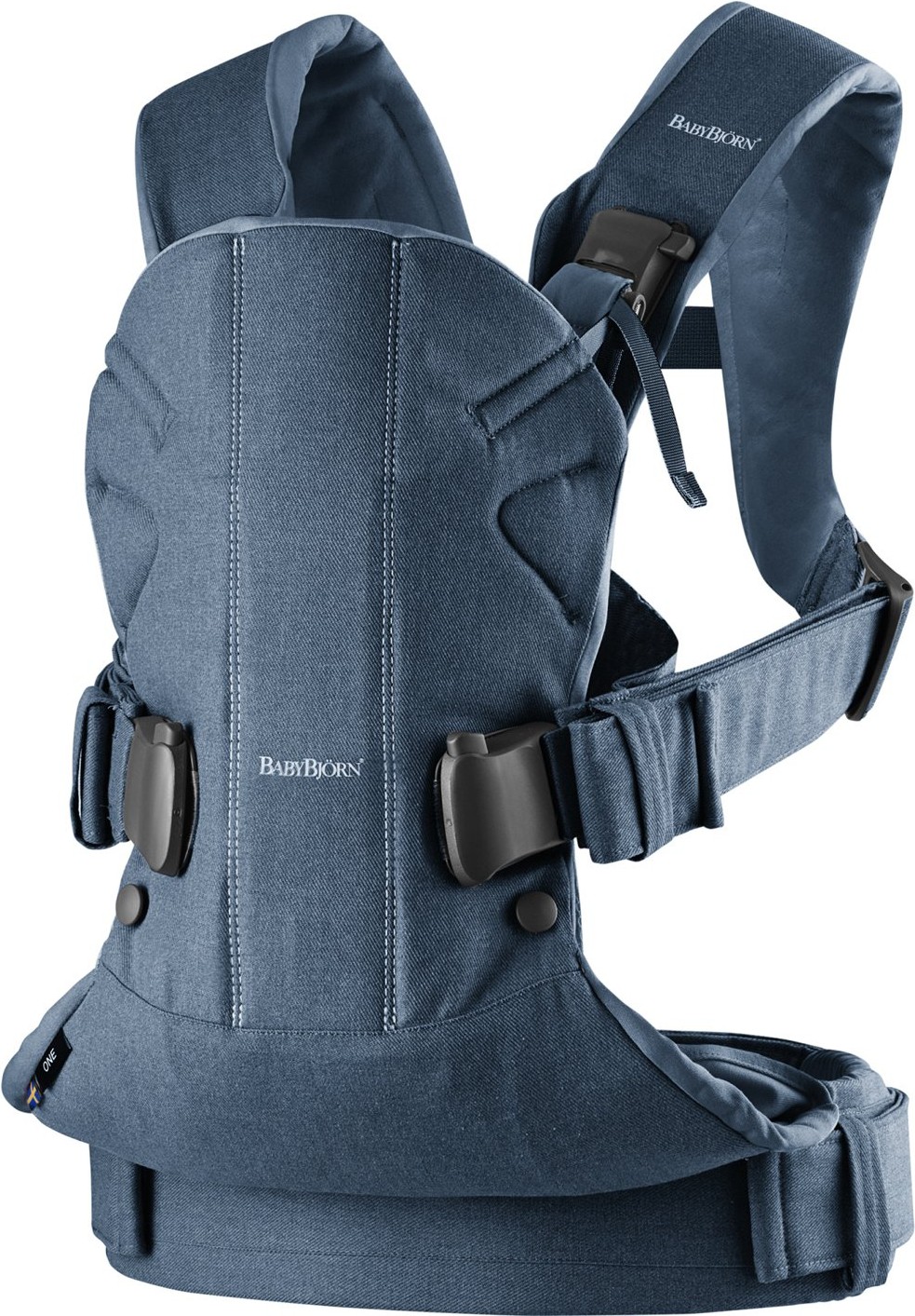 

Рюкзак-переноска BabyBjorn One Cotton Mix [0980.51] синий, Рюкзак-переноска BabyBjorn One Cotton Mix 0980.51 синий