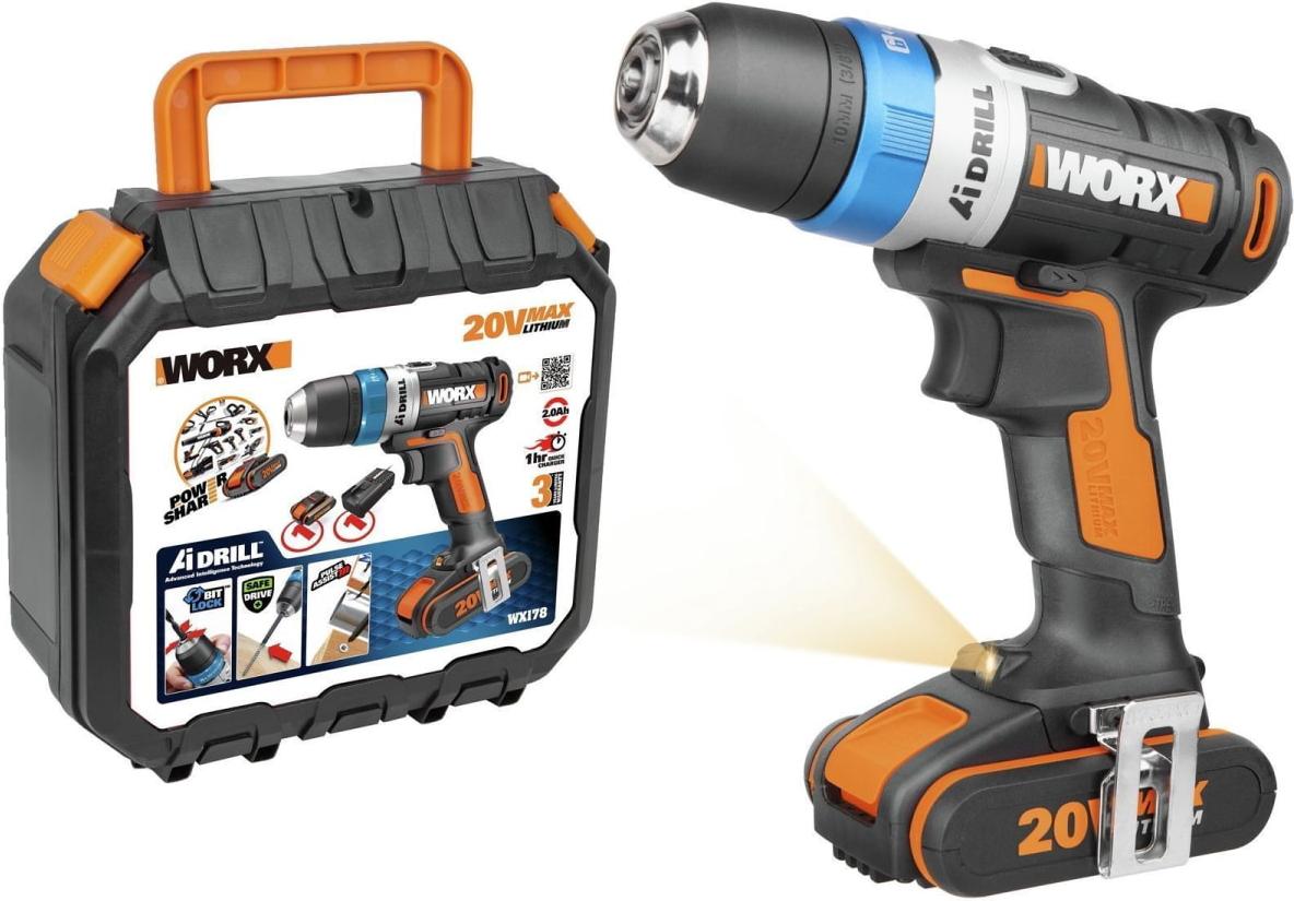 

Дрель-шуруповерт Worx AiDrill [WX178], AiDrill
