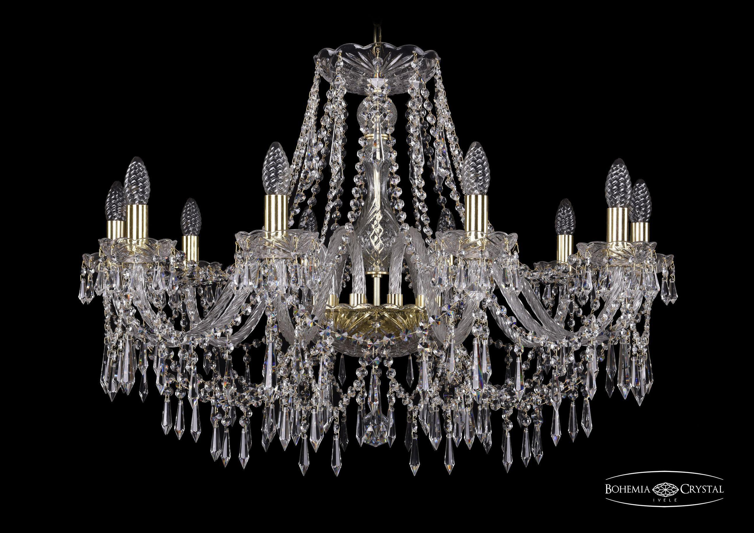 

Подвесная люстра Bohemia Ivele Crystal 1403/10/300/G