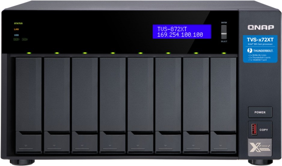 

Сетевой накопитель QNAP TVS-872XT-i5-16G