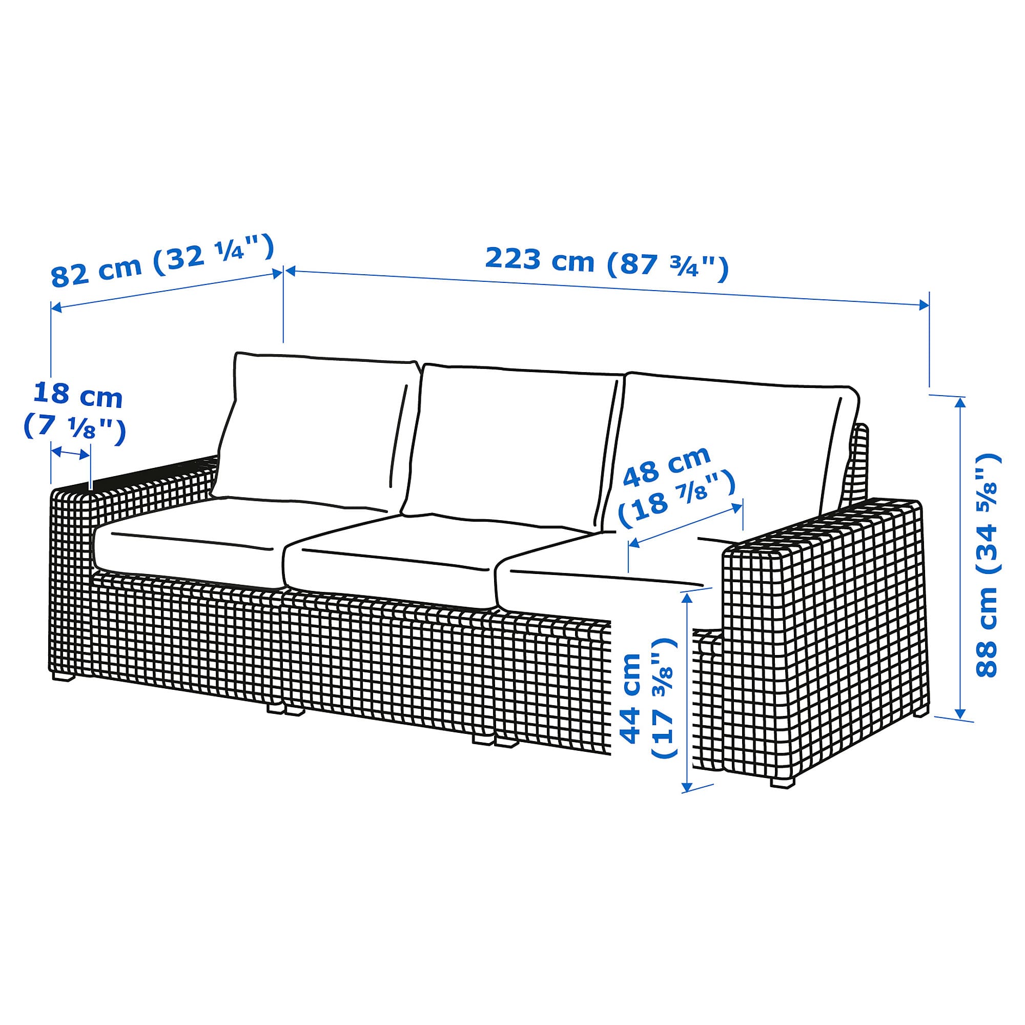 

Садовые диваны IKEA Соллерон [092.877.76], Соллерон