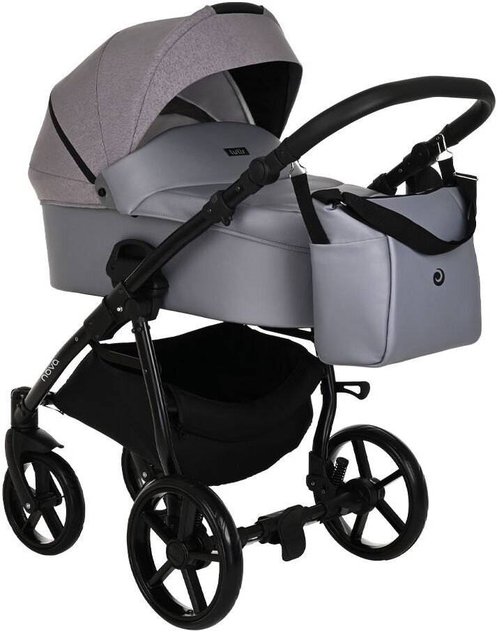 

Коляска Tutis Novo 2 в1 короб + прогулка кожа Grey Metalic/Grey (1142140)