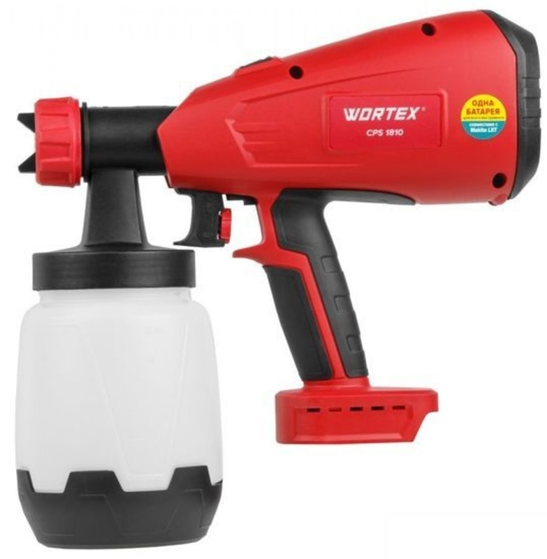 

Краскораспылитель Wortex CPS 1810 ALL1 с АКБ и ЗУ (0333270)