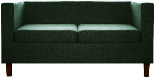 

Диван Brioli БиллиД двухместный темные ножки J8 темно-зеленый