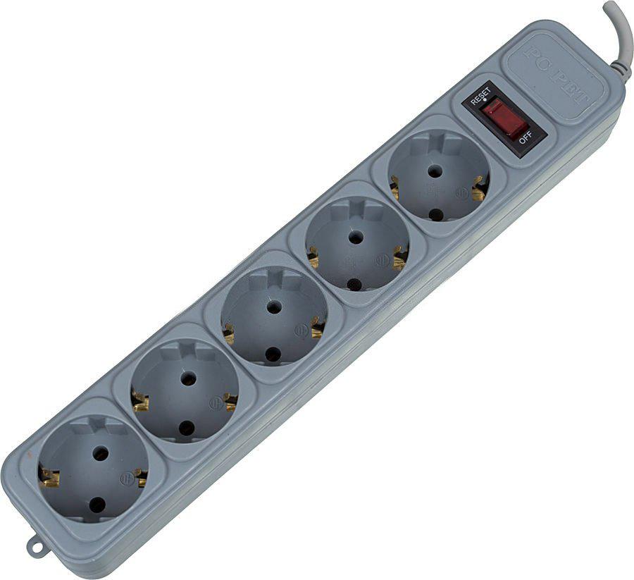 

Сетевой фильтр PC Pet AP01006-E-G, AP01006-E-GR 1.8м (5 розеток) (пакет ПЭ)